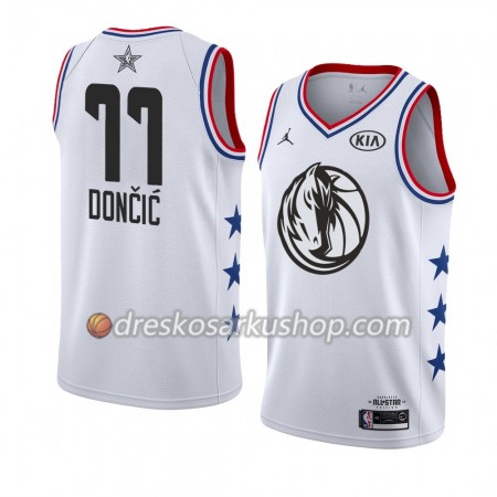 Muški NBA Dres Dallas Mavericks Luka Doncic 77 2019 All-Star Jordan Brand Bijela Swingman